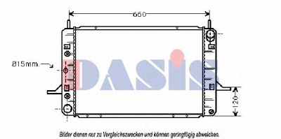 AKS DASIS 090960n -  Радиатор, охлаждение двигателя